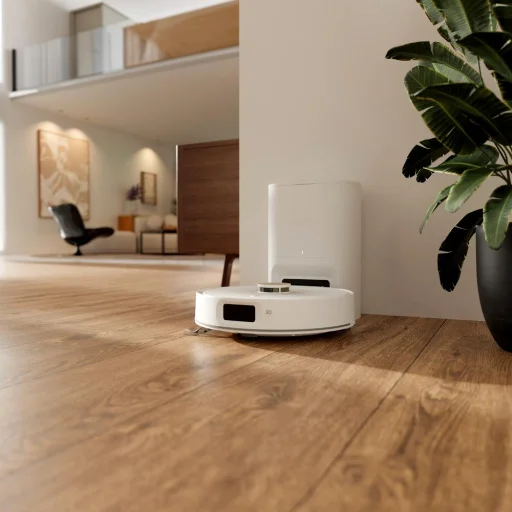Robotický vysávač Sencor SRV 9485WH s automatickou stanicou na vyprázdňovanie prachu a funkciou mopovania - 10