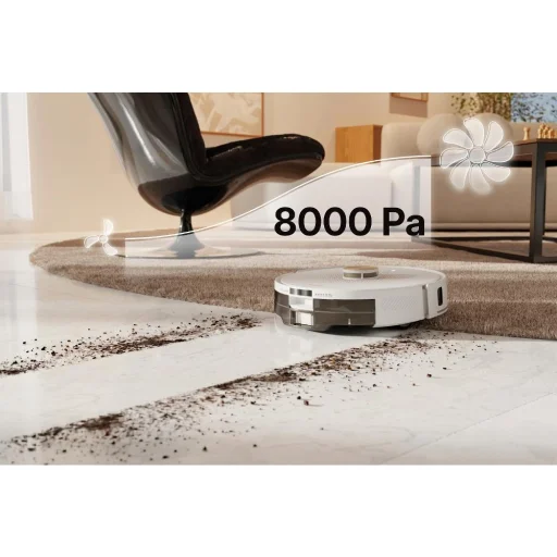 Robotický vysávač Sencor SRV 9485WH s automatickou stanicou na vyprázdňovanie prachu a funkciou mopovania - 16
