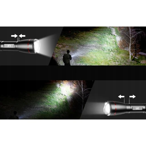 Lepro 120024 USB LED baterka, čierna, 1000 lm - 4