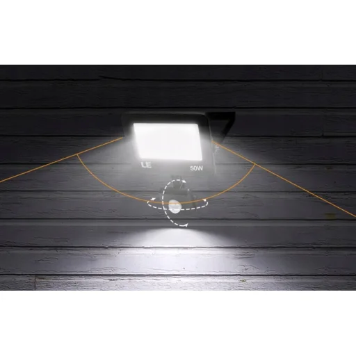 LEPRO 340006-DW-EU 50 W LED reflektor s pohybovým senzorom, čierny - 2