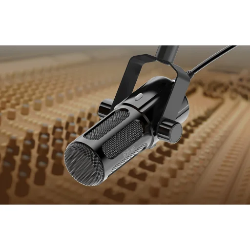 Fifine Tank6 biely dynamický USB/XLR mikrofón - 4