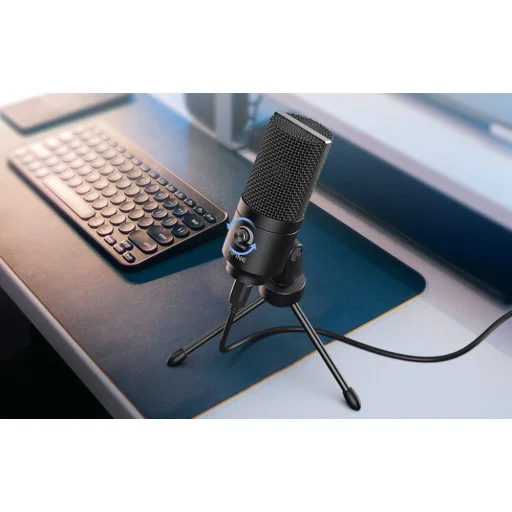Fifine K669BG USB kondenzátorový mikrofón, zelený - 6