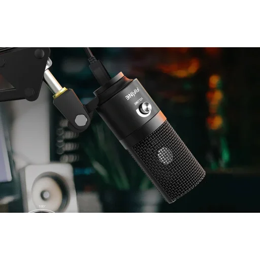 Fifine K669BS USB kondenzátorový mikrofón, strieborný - 4