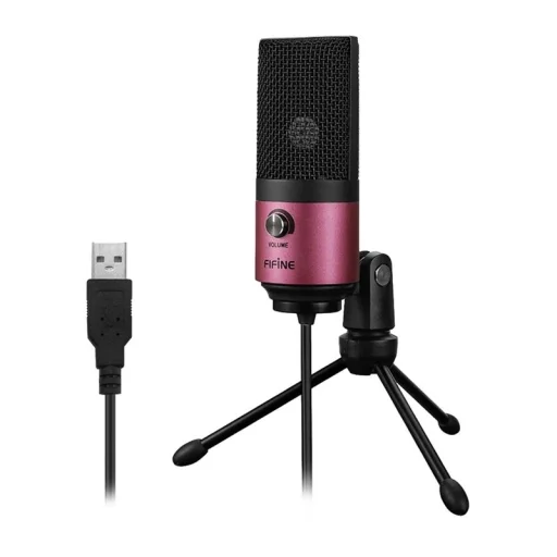 Fifine K669BP ružový USB kondenzátorový mikrofón - 1