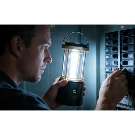 LEPRO 330043-BK 1100 lm kempingová lampa, čierna - 2