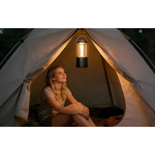 LEPRO 330043-BK 1100 lm kempingová lampa, čierna - 7