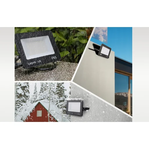 LEPRO 340003-DW-EU LED reflektor, 50 W, 5000 lm, 5000 K, čierny - 7
