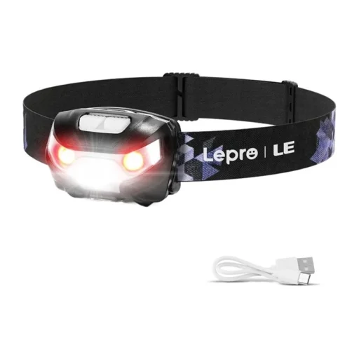 Lepro 3200008 LED čelovka, čierna - 1