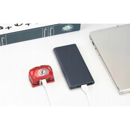 Lepro 320014-R-2 USB-C čelovka, červená, 2 ks - 2