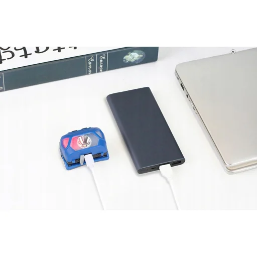 Lepro 320014-B-2 USB-C čelovka, modrá, 2 ks - 2