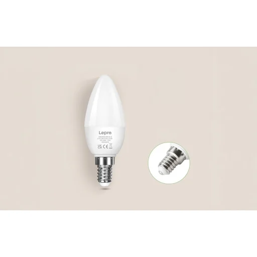 LEPRO 600059-WW-EU-3 E14 C37 LED žiarovka, 4,2 W, 470 lm, 2700 K, teplá biela, 3 ks - 2