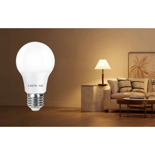 LEPRO 100089-WW-EU-6 E27 A60 LED žiarovka, 8,5 W, 806 lm, 2700 K teplá biela, 6 ks - 2