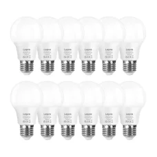 LEPRO 100089-WW-EU-12 E27 A60 LED žiarovka, 8,5 W, teplá biela, 12 ks