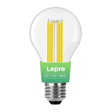 LEPRO 100094-WW-EU E27 LED filamentová žiarovka, 7,2 W, 1521 lm, 2700 K, teplá biela