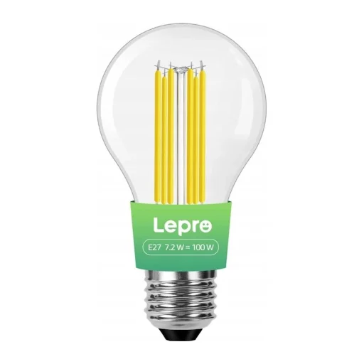 LEPRO 100094-WW-EU E27 LED filamentová žiarovka, 7,2 W, 1521 lm, 2700 K, teplá biela - 1