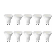 LEPRO 200081-DW-EU-10 GU10 LED žiarovka, 4,5 W, 345 lm, 6500 K, studená biela, 10 ks