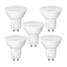 LEPRO 200073-WW-EU-5 GU10 LED žiarovka, 4,5 W, 345 lm, 2700 K, teplá biela, 5 ks