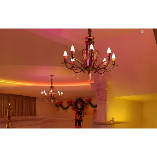 LEPRO BC1-EU-4 C37 RGBCW Wi-Fi inteligentná LED žiarovka, E14, 4 ks - 3