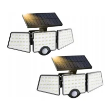 LEPRO 640003-DW-a-2 solárny LED reflektor s pohybovým a súmrakovým senzorom, 2 ks