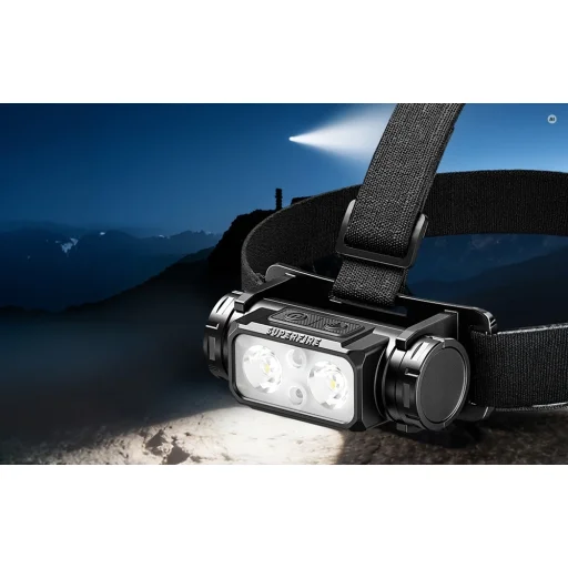 Superfire HL106 čierna LED čelovka - 2