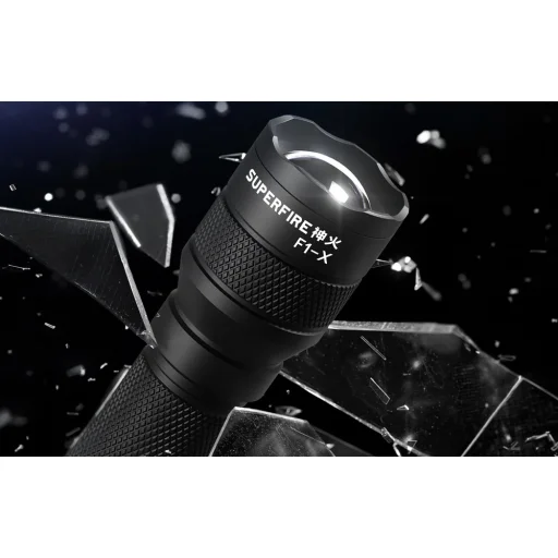 Superfire F1-X LED baterka, čierna - 7