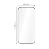 Apple iPhone 17 Pro / 18 Pro fekete Tech-Protect Quick Set+ edzett üveg, 2 db thumbnail