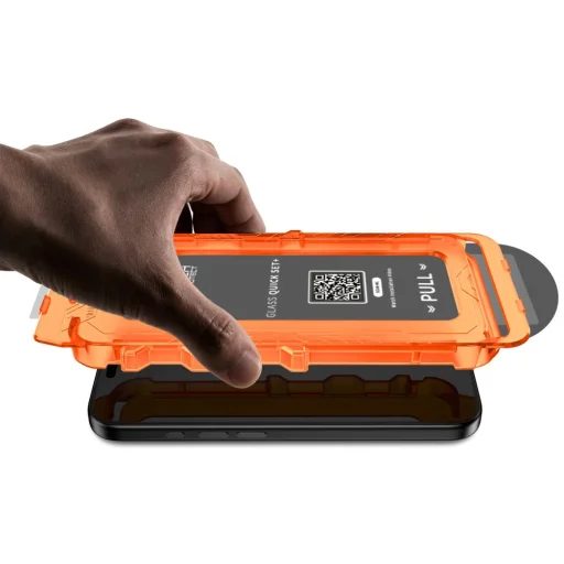 iPhone 17 Pro Max / 18 Pro Max čierne Tech-Protect Quick Set+ tvrdené sklo, balenie 2 kusy - 3