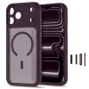 Apple iPhone 17 Pro / 18 Pro matt sötétcseresznye Tech-Protect MagPeak MagSafe CC tok thumbnail