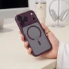 Apple iPhone 17 Pro / 18 Pro matt sötétcseresznye Tech-Protect MagPeak MagSafe CC tok thumbnail