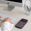 iPhone 17 Pro Max / 18 Pro Max matné tmavočerešňové puzdro Tech-Protect MagPeak MagSafe CC thumbnail