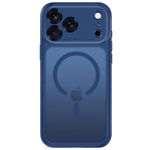 iPhone 17 Pro / 18 Pro matt mélykék Tech-Protect MagPeak MagSafe CC tok - 3