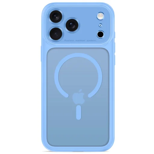 Apple iPhone 17 Pro Max / 18 Pro Max matné svetlomodré puzdro Tech-Protect MagPeak MagSafe CC - 3