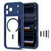 Apple iPhone 17 Pro Max / 18 Pro Max Mélykék/átlátszó Tech-Protect MagPeak MagSafe CC tok thumbnail