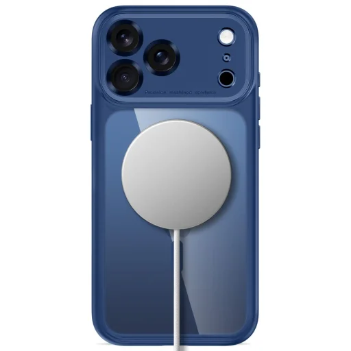 Apple iPhone 17 Pro Max / 18 Pro Max tmavomodré/priehľadné puzdro Tech-Protect MagPeak MagSafe CC - 4
