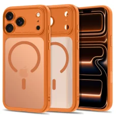 Apple iPhone 17 Pro Max / 18 Pro Max matné kozmicky oranžové puzdro Tech-Protect Magpeak MagSafe CC