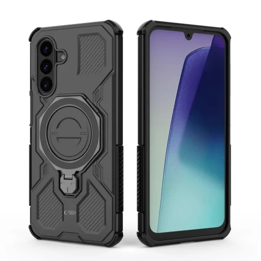 Samsung Galaxy A17 / A18 4G / 5G matné čierne puzdro Tech-Protect TacticStand MagSafe - 2