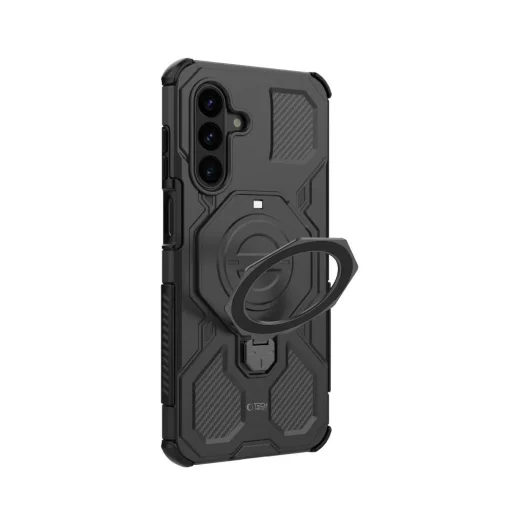 Samsung Galaxy A17 / A18 4G / 5G matné čierne puzdro Tech-Protect TacticStand MagSafe - 4
