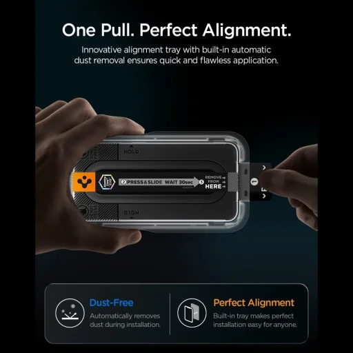 Priehľadné tvrdené sklo Spigen Glas.tR EZ Fit Pro AC pre Samsung Galaxy S26 FE - 10