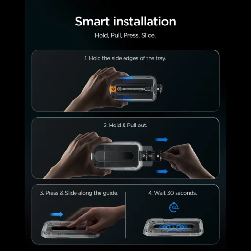 Priehľadné tvrdené sklo Spigen Glas.tR EZ Fit Pro AC pre Samsung Galaxy S26 FE - 11