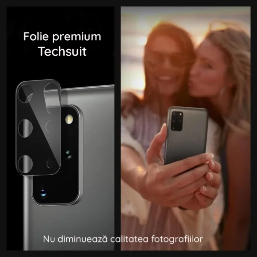 Ochranné tvrdené sklo Techsuit na celú kameru iPhone Duo čierne - 3