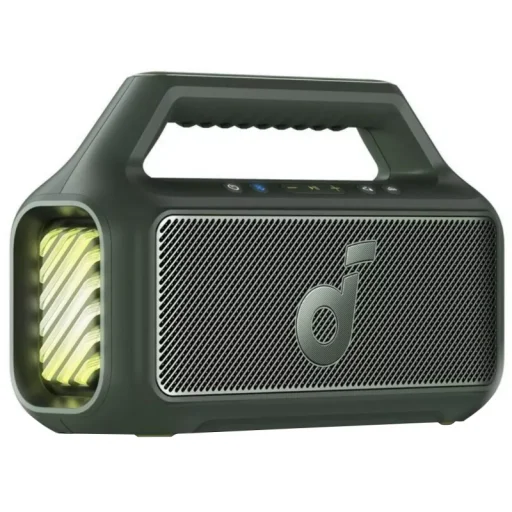 Anker SoundCore Boom 2 nová verzia bezdrôtový reproduktor, 80 W, skutočné bezdrôtové stereo, podsvietenie meniace farby, vodoodolný, zelený A3138062 - 1