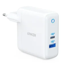Anker PowerPort PD+ 2 35W, 3A sieťová nabíjačka, 1 x USB-A – 1 x USB-C, biela A2636G21