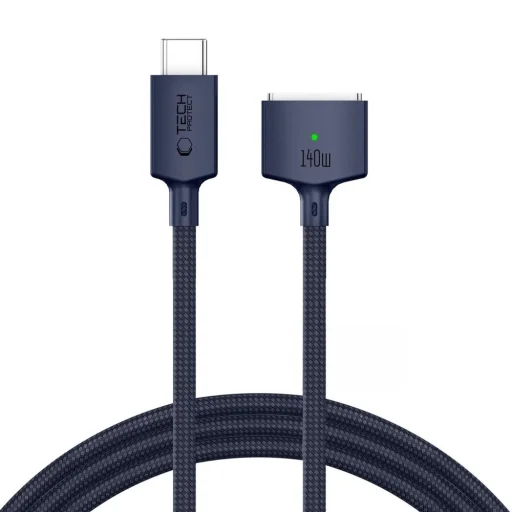 Tech-Protect MMC01 Ultraboost USB-C – MagSafe 3 magnetický nabíjací kábel 140W 300 cm temne modrá - 2