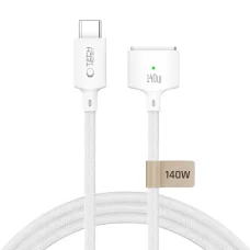 Tech-Protect MMC01 Ultraboost magnetický nabíjací kábel USB-C – MagSafe 3 pre MacBook 140W 300cm biely