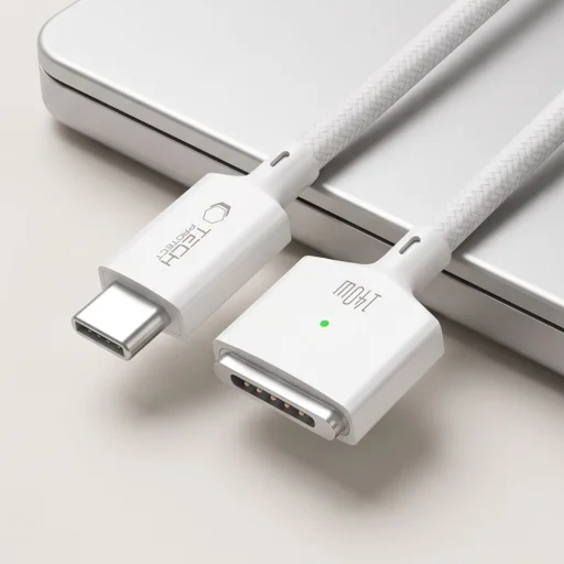 Tech-Protect MMC01 Ultraboost magnetický nabíjací kábel USB-C – MagSafe 3 pre MacBook 140W 300cm biely - 5