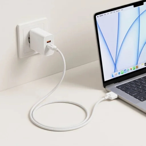Tech-Protect MMC01 Ultraboost magnetický nabíjací kábel USB-C – MagSafe 3 pre MacBook 140W 300cm biely - 7