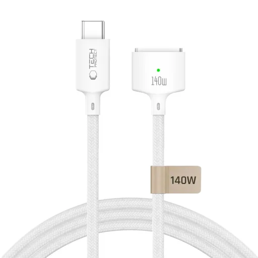 Tech-Protect MMC01 Ultraboost magnetický nabíjací kábel USB-C – MagSafe 3 pre MacBook 140W 300cm biely - 1