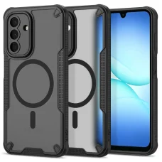  Samsung Galaxy A17 / A18 / A26 4G / 5G matt fekete Tech-Protect Rugged Shield MagSafe tok
