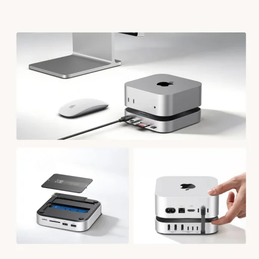 Apple Mac Mini M4 / Pro Sivý UGREEN CM841A (95094) 10 v 1 multifunkčný hub - 5