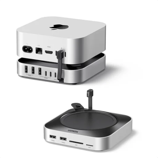 Apple Mac Mini M4 / Pro Sivý UGREEN CM841A (95094) 10 v 1 multifunkčný hub - 1